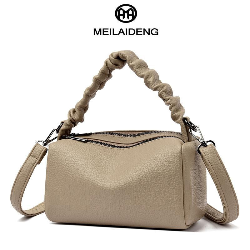 EIRO Premium Pu-Leather Double Main Compartments Superior Storage Versatile Carryall Makeup Bag & Mini Backpack