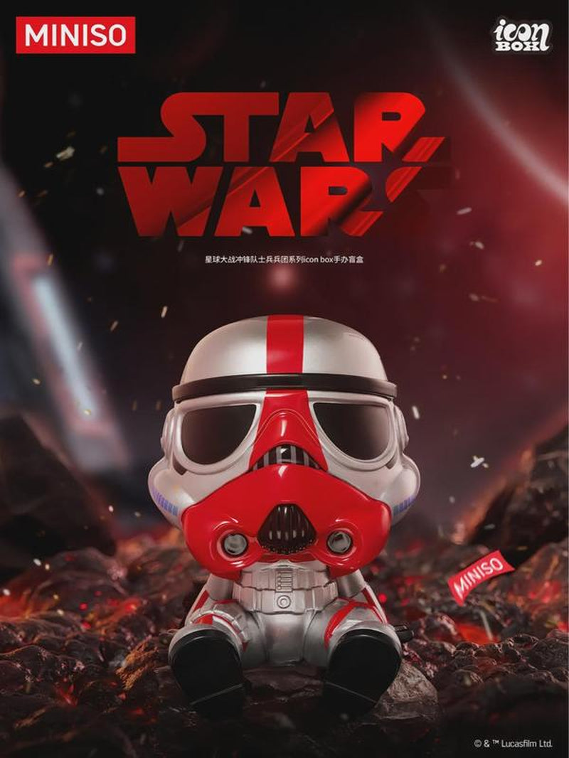 MINISO Star Wars Collection Stormtrooper Legion Icon Box Blind Box Collectible Figure Imperial Army Mini Figurine Action Figure Ideal Valentine Gift for Boyfriends Students