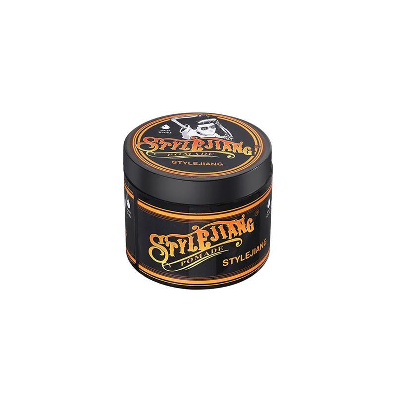 STYLEJIANG Strong Hold Pomade 4Oz Water-Soluble Wax for Curly Thick Stubborn Hair Long Lasting Shine Fresh Scent Men'S Hair Care