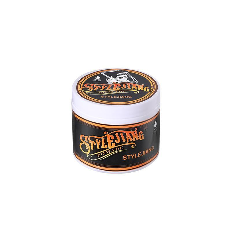 STYLEJIANG Strong Hold Pomade 4Oz Water-Soluble Wax for Curly Thick Stubborn Hair Long Lasting Shine Fresh Scent Men'S Hair Care