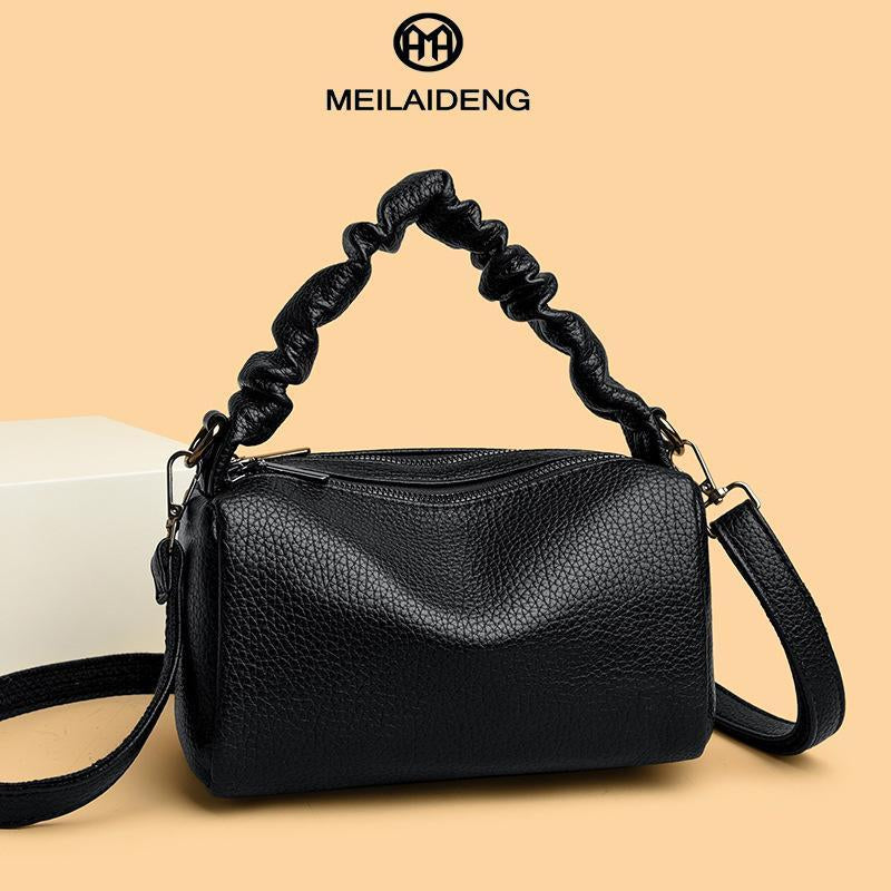 EIRO Premium Pu-Leather Double Main Compartments Superior Storage Versatile Carryall Makeup Bag & Mini Backpack