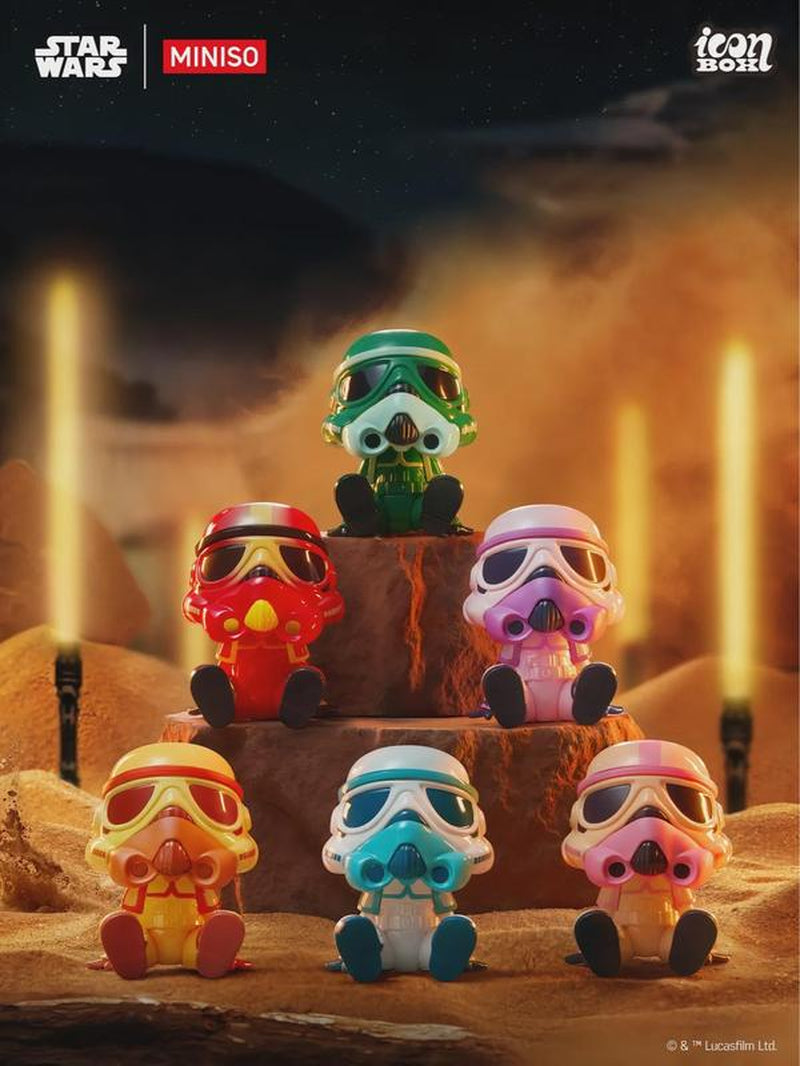 MINISO Star Wars Collection Stormtrooper Legion Icon Box Blind Box Collectible Figure Imperial Army Mini Figurine Action Figure Ideal Valentine Gift for Boyfriends Students