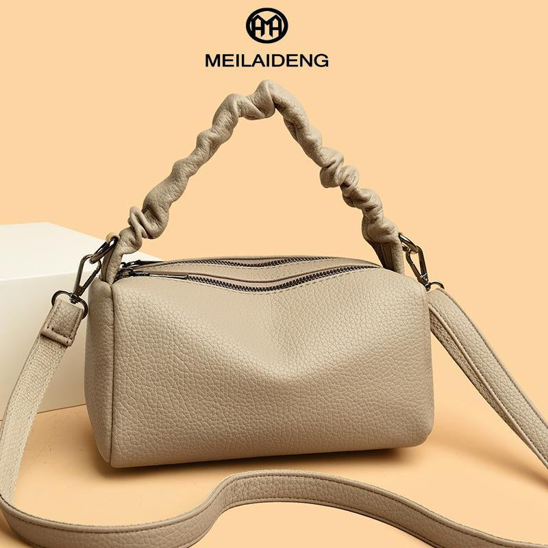 EIRO Premium Pu-Leather Double Main Compartments Superior Storage Versatile Carryall Makeup Bag & Mini Backpack