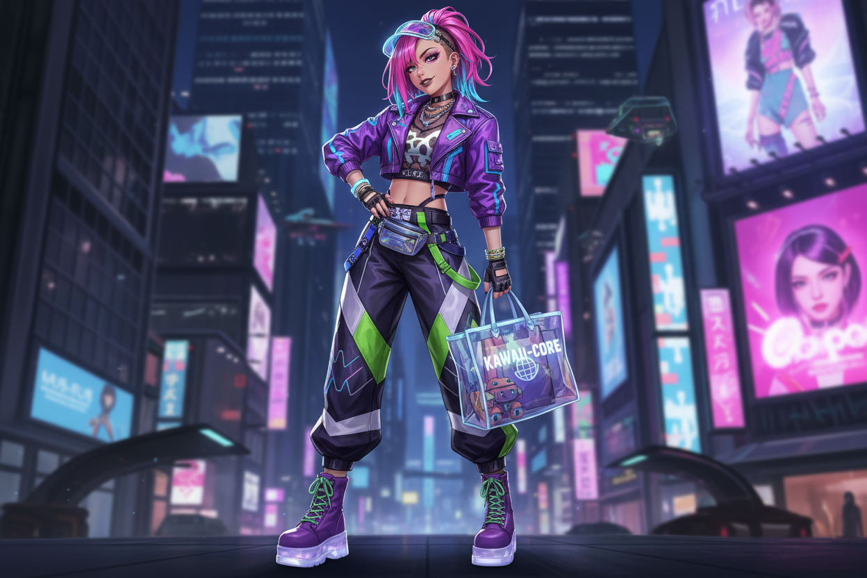 Fashionista anime character